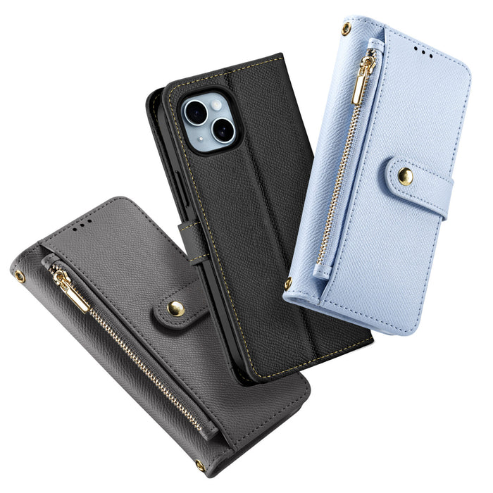 Dux Ducis Lawa Wallet Leather Case for iPhone 15
