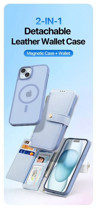 Dux Ducis Lawa Wallet Leather Case for iPhone 15