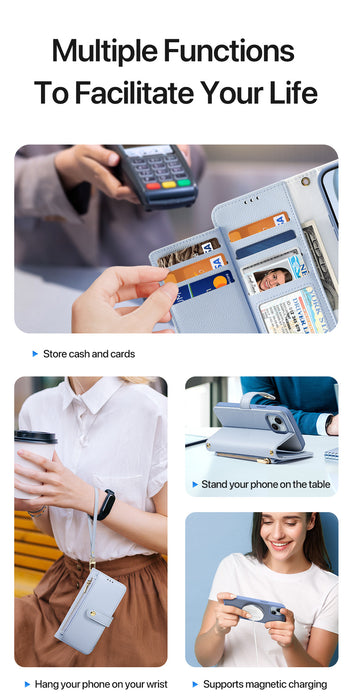 Dux Ducis Lawa Wallet Leather Case for iPhone 15