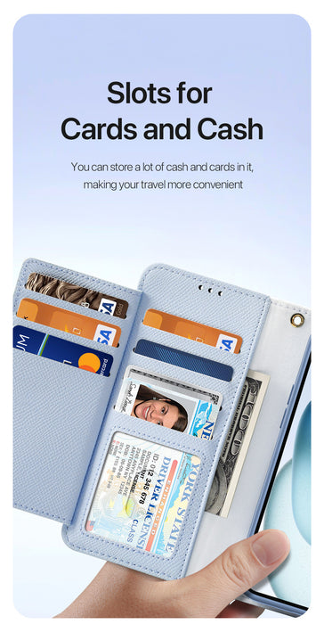 Dux Ducis Lawa Wallet Leather Case for iPhone 15