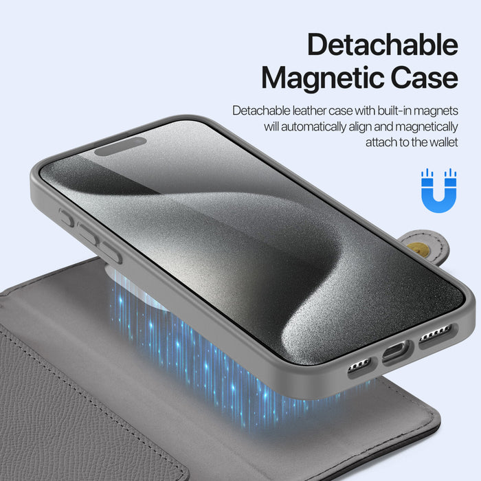 Dux Ducis Lawa Wallet Leather Case for iPhone 15 Pro Max