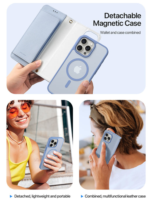 Dux Ducis Lawa Wallet Leather Case for iPhone 15 Pro Max