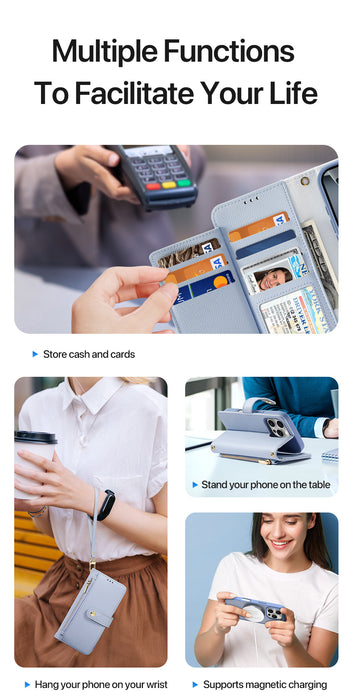 Dux Ducis Lawa Wallet Leather Case for iPhone 16 Pro Max