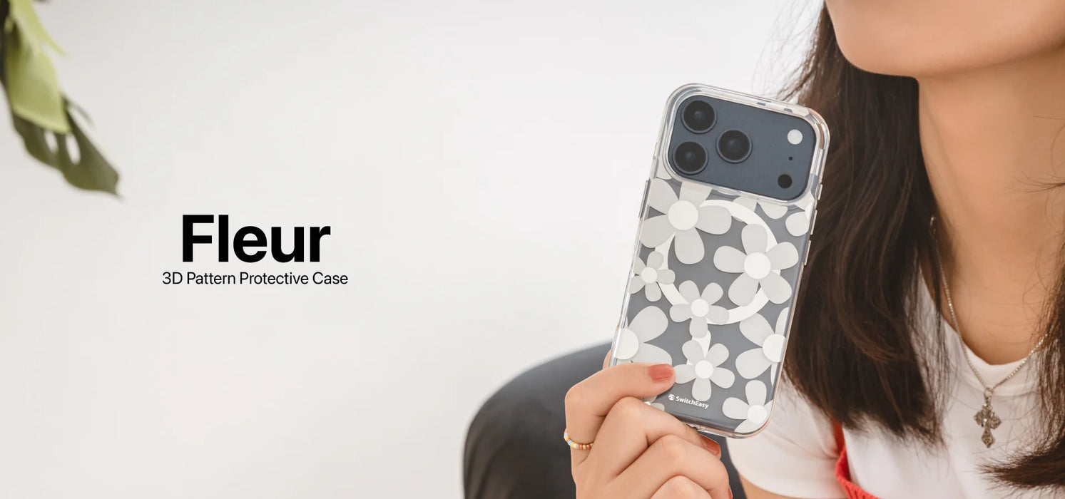 SwitchEasy Fleur MagSafe 3D Pattern Protective Case for iPhone 17 Pro Max