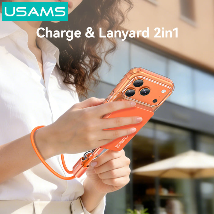 Usams SJ784 Lanyard Cable With Type C- Type C 60w