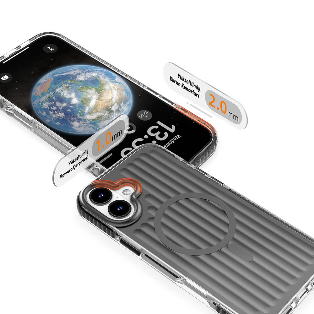 Mutural iPhone 16 Bumpy Solid MagSafe Series Case