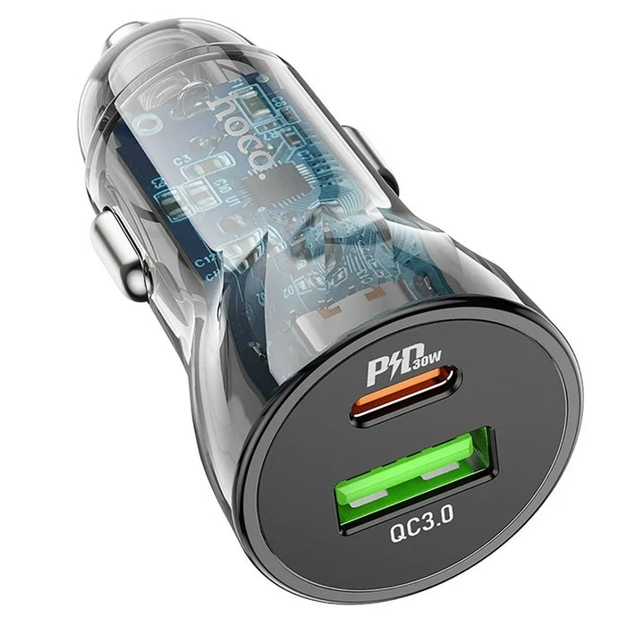 Hoco Z47A PD30W+QC 3.0 Dual Output Car Charger