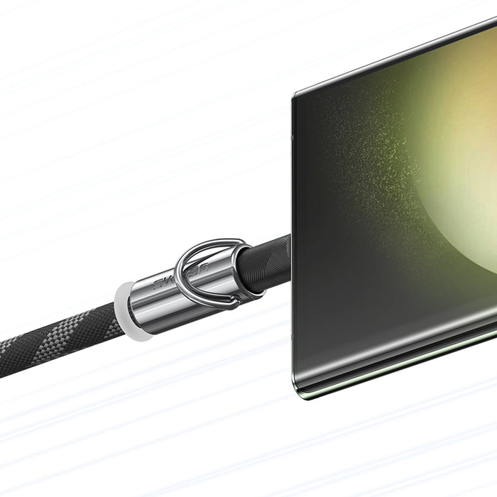 Usams SJ745 2in1 Lanyard With Type C- Lightning 30w Cable