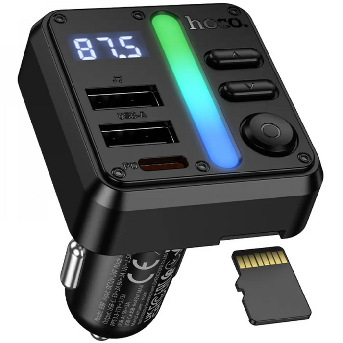 HOCO E89 FM Transmitter & Fast Car Charger