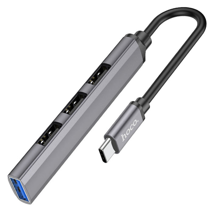 Hoco Hb26 4in1 Type-C to USB3.0 + USB2.0*3 Mini Adapter