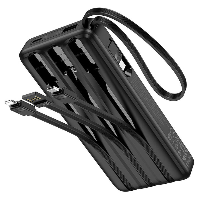 Hoco J146 Power Bank with 4 Cables – 10000mAh