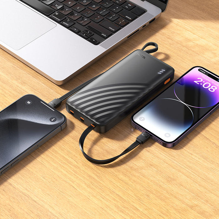 Hoco J146 Power Bank with 4 Cables – 10000mAh