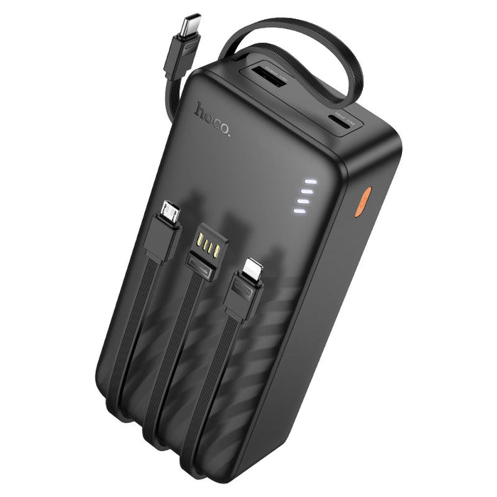 Hoco J146B Night Tide Power Bank with 4 Cables – 30000mAh