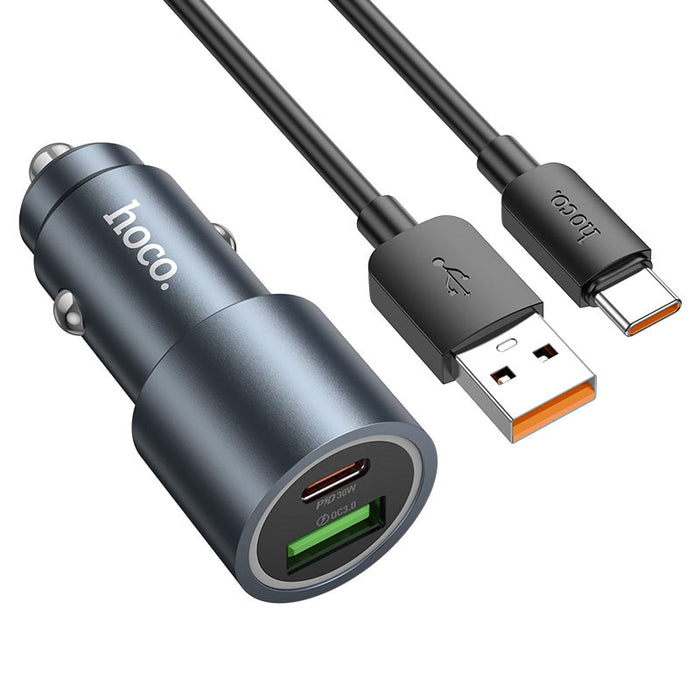 Hoco Z60 Bloom 48w Dual Port PD30W+QC3.0 Car Charger