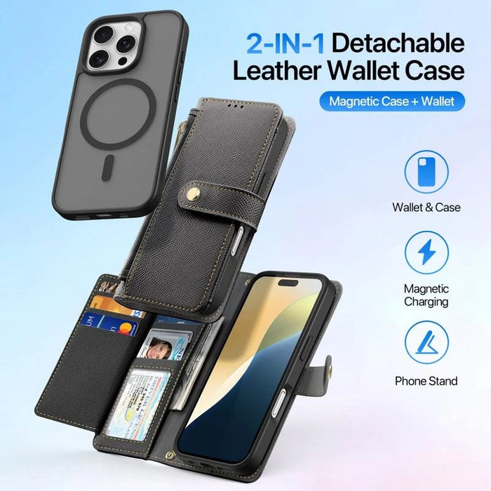 Dux Ducis Lawa Wallet Leather Case for iPhone 16 Pro Max