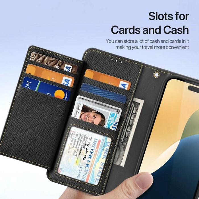Dux Ducis Lawa Wallet Leather Case for iPhone 16 Pro Max