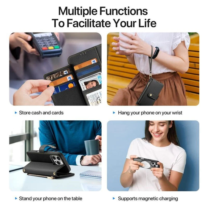 Dux Ducis Lawa Wallet Leather Case for iPhone 16 Pro Max