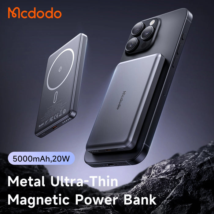 Mcdodo 5000mAh Ultra-Thin Magnetic Wireless Power Bank