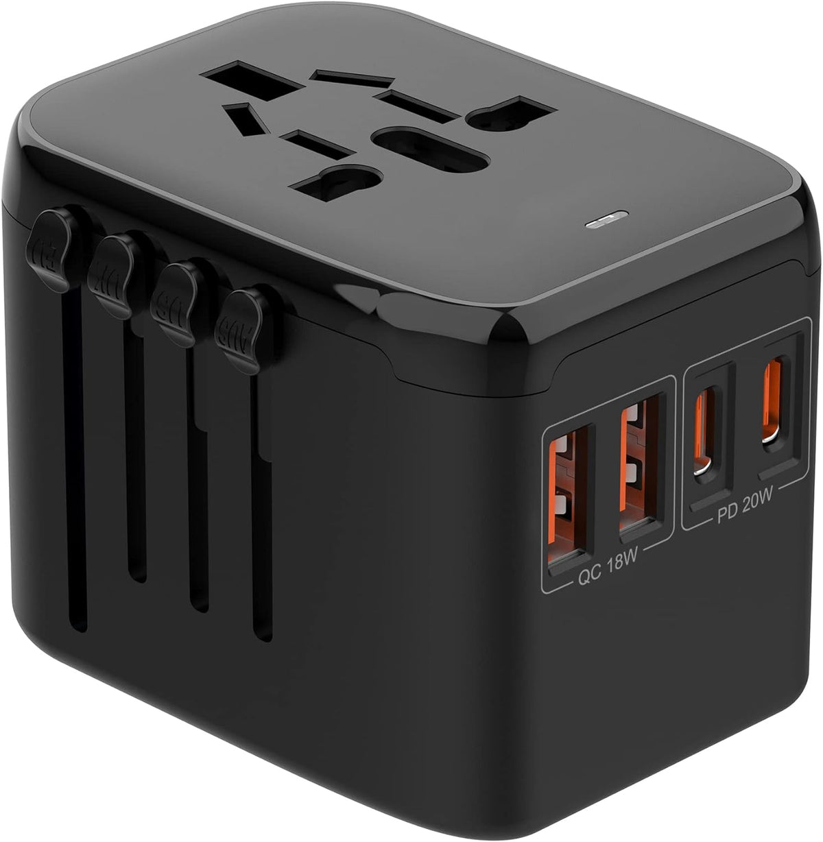 All-In-One International Travel Adapter OL-212PQ PD20W + QC18W