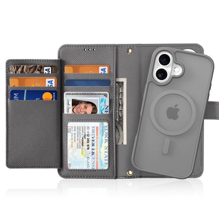 Dux Ducis Lawa Wallet Leather Case for iPhone 16