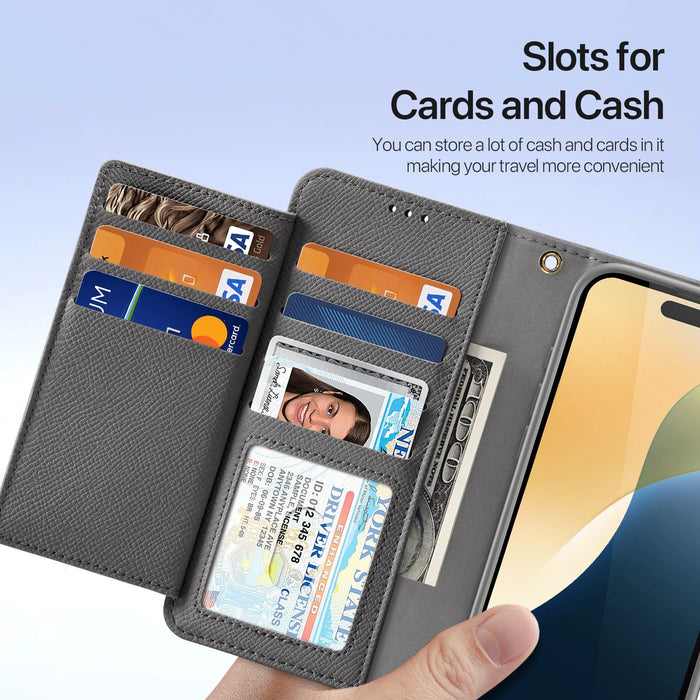 Dux Ducis Lawa Wallet Leather Case for iPhone 16