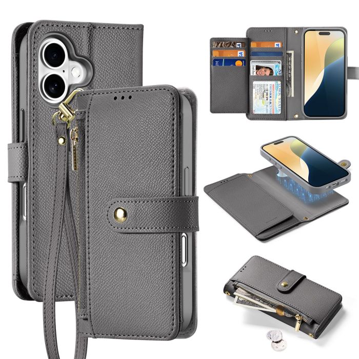 Dux Ducis Lawa Wallet Leather Case for iPhone 16