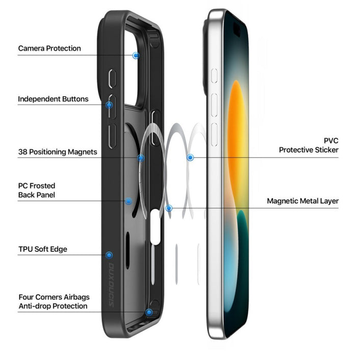 Dux Ducis Yind Magnetic Ring Open Case for iPhone 17 Pro