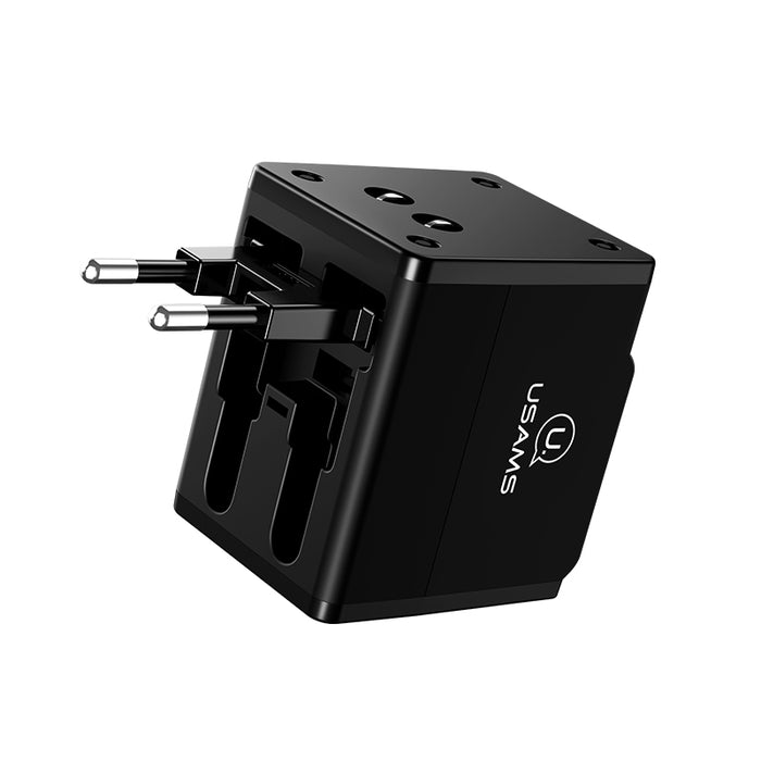 USAMS US-CC044 T2 4-in-1 Dual USB Universal Travel Charger