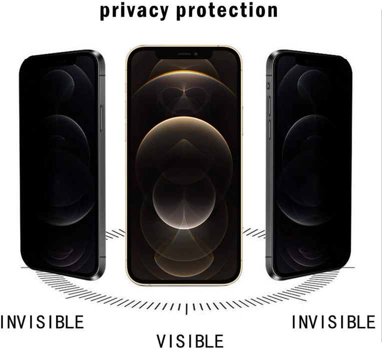 Privacy Carbon Fibre 3D Screen Protector For iPhone 12 Pro