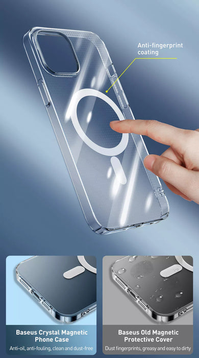 Baseus Crystal Magnetic Case Combo for iPhone 13 Pro